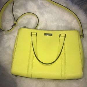 Kate Spade bright yellow bag